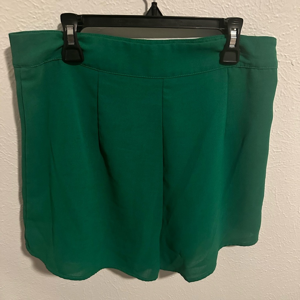 Zip Side Pleated Detail Shorts from SHEIN
